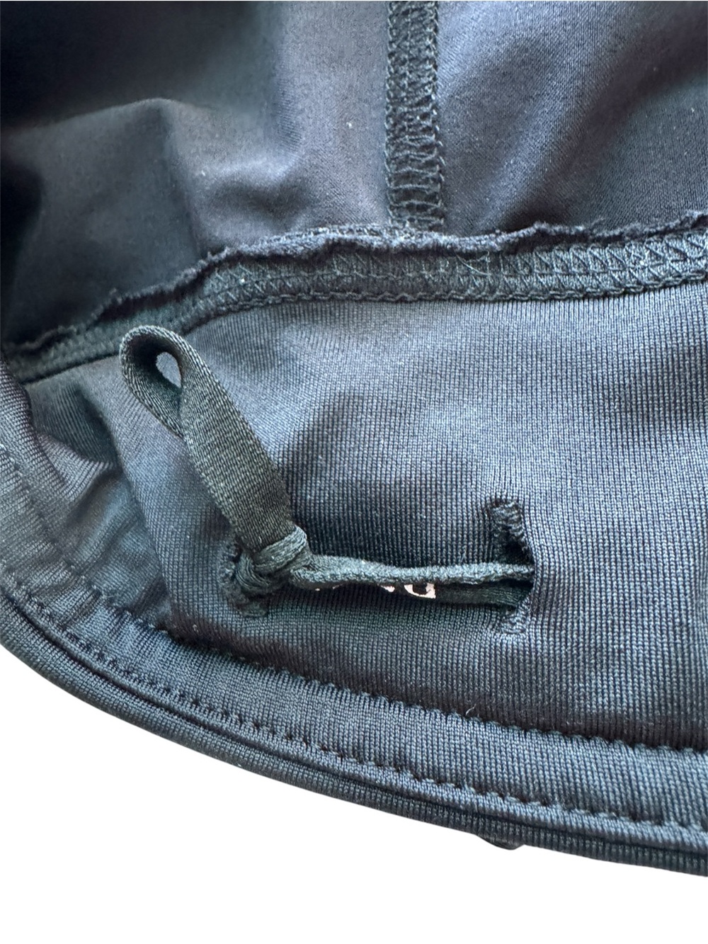 Athleta Girl Record Breaker 3" Running Shorts in Black with Aqua Zip Pocket - Picture 9 of 16